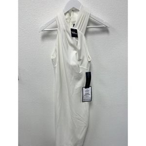 Rachel Roy - White Eggshell Halter Cocktail Dress - Size S